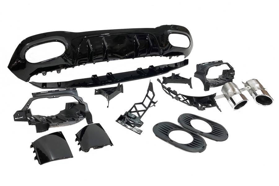 difusor-trasero-mercedes-w177-2018-2023-look-amg-a35-1.jpg Difusor Trasero Mercedes Clase A W177 2018-2023 Look AMG A35