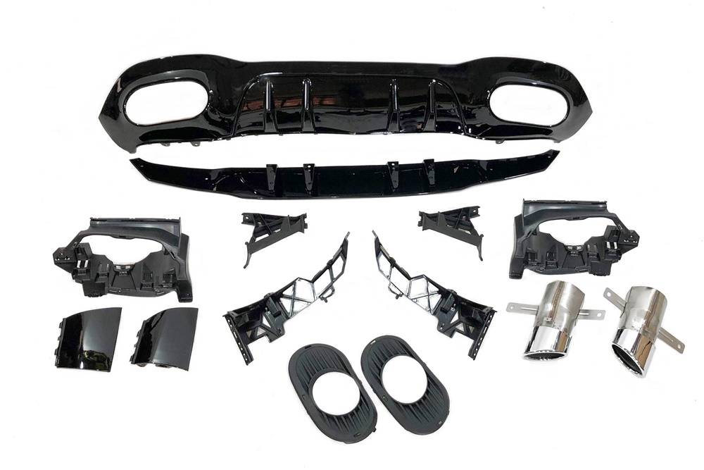 difusor-trasero-mercedes-w177-2018-2023-look-amg-a35.jpg Difusor Trasero Mercedes Clase A W177 2018-2023 Look AMG A35
