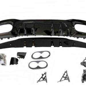 Difusor Trasero Mercedes Clase A W177 2018-2023 Look AMG A45