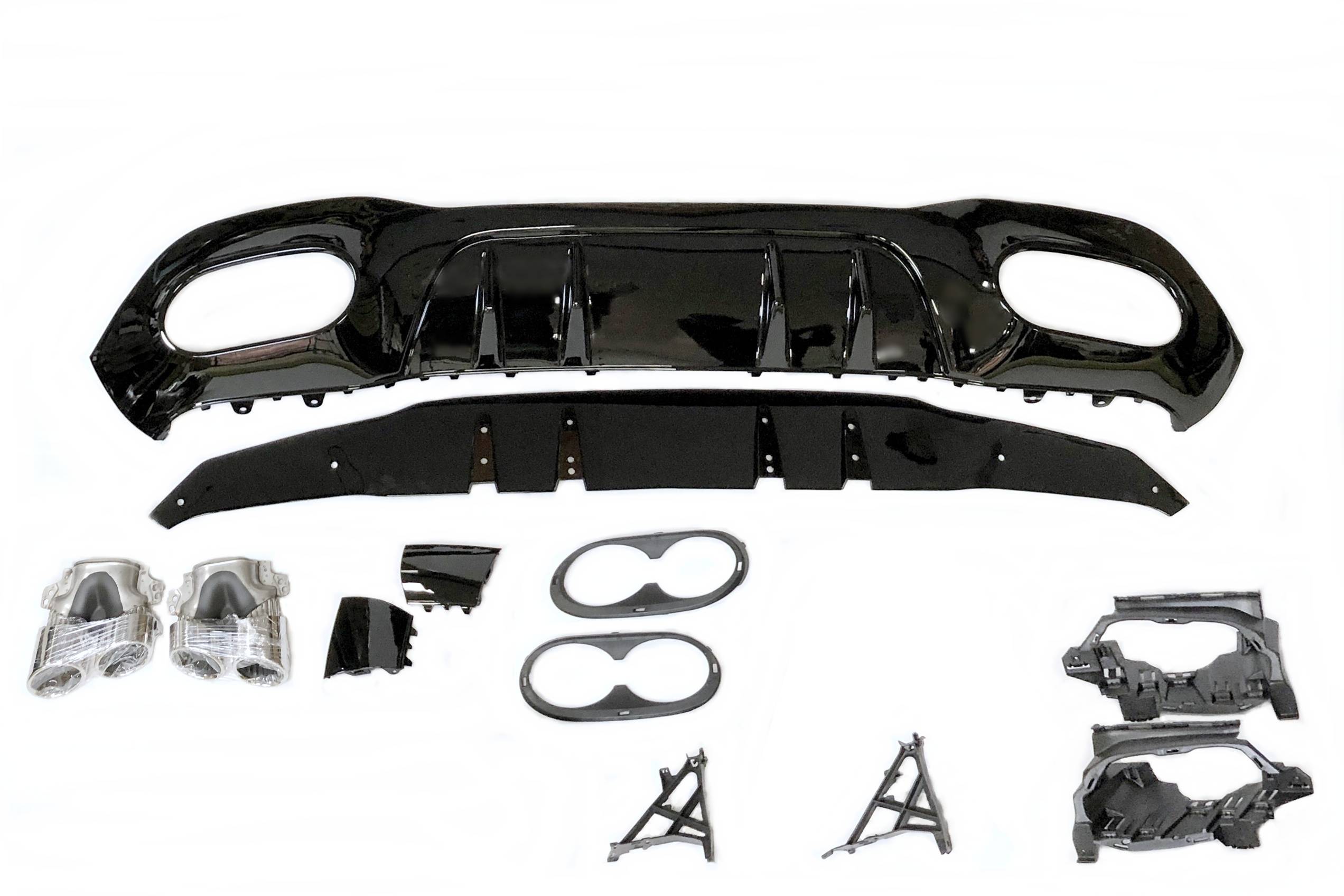 difusor-trasero-mercedes-w177-2018-2023-look-amg-a45.jpg Difusor Trasero Mercedes Clase A W177 2018-2023 Look AMG A45
