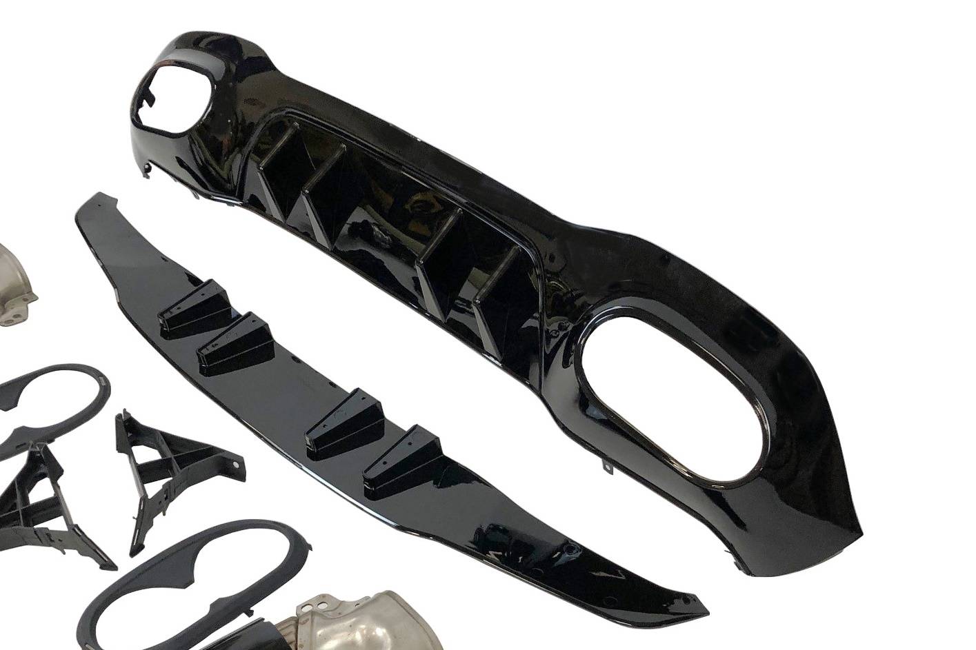 difusor-trasero-mercedes-w177-amg-look-a45-2.jpg Difusor Trasero Mercedes Clase A W177 2018-2023 / 2023+ Look AMG A45
