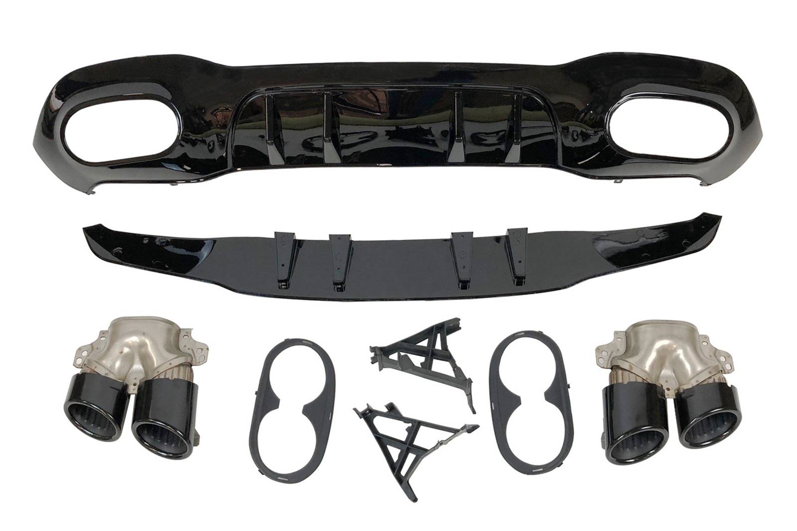difusor-trasero-mercedes-w177-amg-look-a45.jpg Difusor Trasero Mercedes Clase A W177 2018-2023 / 2023+ Look AMG A45