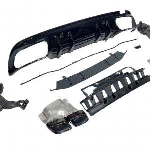 Difusor Trasero Mercedes Clase C W205 2019 4P / SW Look C63 Black