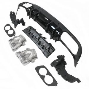 Difusor Trasero Mercedes Clase C W205 Coupe 2019+ Look E53 ABS