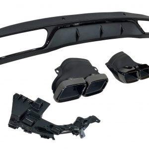 Difusor Trasero Mercedes Clase C W205 2014-2018 4P / SW Look C63 ABS