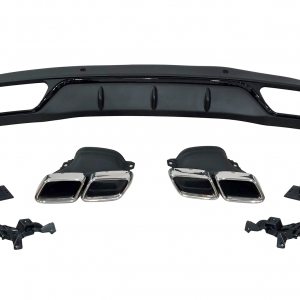 Difusor Trasero Mercedes Clase C W205 2014-2018 4P / SW Look C63 ABS