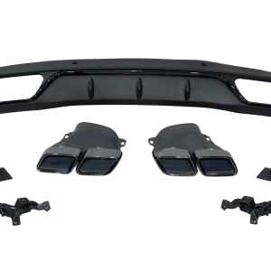 Difusor Trasero Mercedes Clase C W205 2014-2018 4P / SW Look C63 ABS