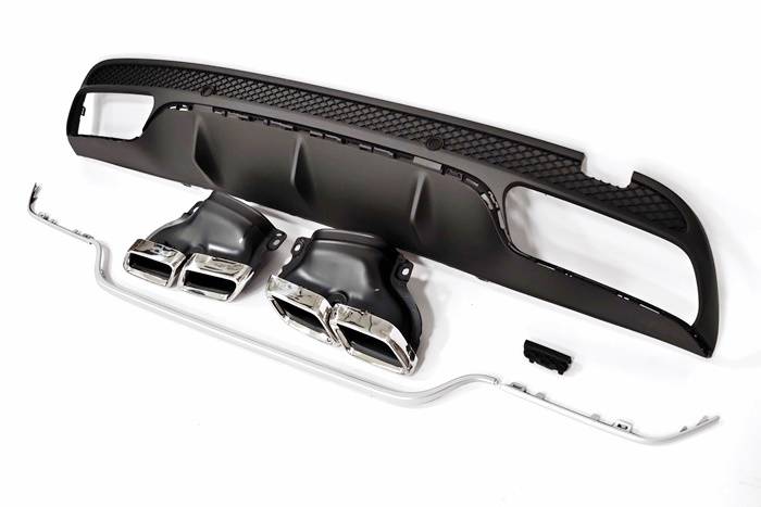 difusor-trasero-mercedes-w205-abs-1.jpg Difusor Trasero Mercedes Clase C W205 2014-2018 4P / SW Look AMG C63 ABS