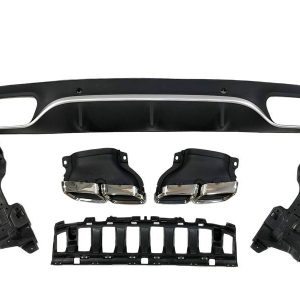 Difusor Trasero Mercedes Clase C W205 2014-2018 Coupe Look AMG C63 ABS