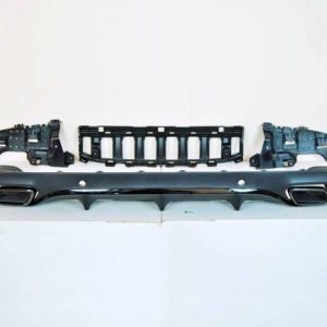 Difusor Trasero Mercedes Clase C W205 2014-2018 Coupe Look AMG C63 BLACK ABS