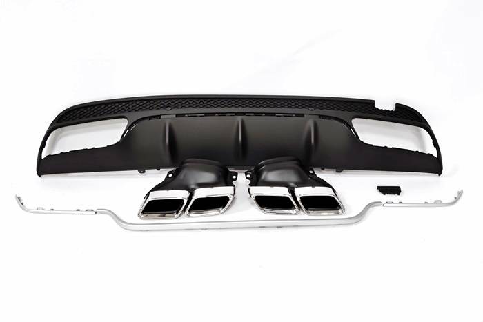 difusor-trasero-mercedes-w205-abs.jpg Difusor Trasero Mercedes Clase C W205 2014-2018 4P / SW Look AMG C63 ABS
