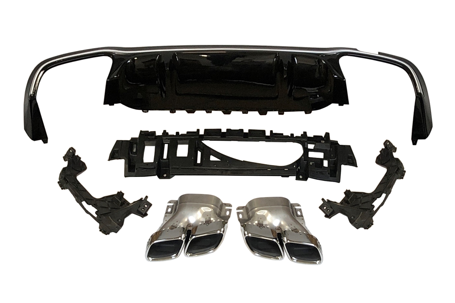 difusor-trasero-mercedes-w213-2020-4-puertas-look-amg-e63-abs.jpg Difusor Trasero Mercedes Clase E W213 2020+ 4 puertas look AMG E63 ABS