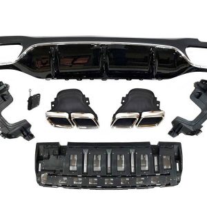 Difusor Trasero Mercedes Clase E W213 4 puertas / Station Wagon look AMG E63 ABS