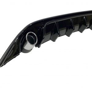 Difusor Trasero Volkswagen Golf 7 Look TCR Negro Brillante
