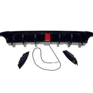 Difusor Trasero Volkswagen Golf 7 Negro Brillante