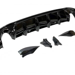 Difusor Trasero Volkswagen Golf 7.5 GTI Negro Brillante