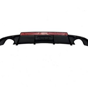 Difusor Trasero Volkswagen Golf 7.5 Look TCR Negro Brillante Red Light
