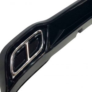 Difusor Trasero Volkswagen Golf 8 2019-2023 Negro brillante Look RLine