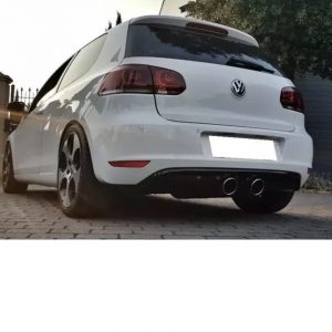 Escape deportivo + Difusor para VW Golf 6 estandar – R32 Look 100mm INOX