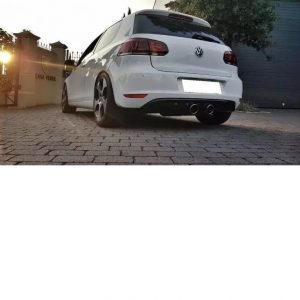 Escape deportivo + Difusor para VW Golf 6 estandar – R32 Look 100mm INOX