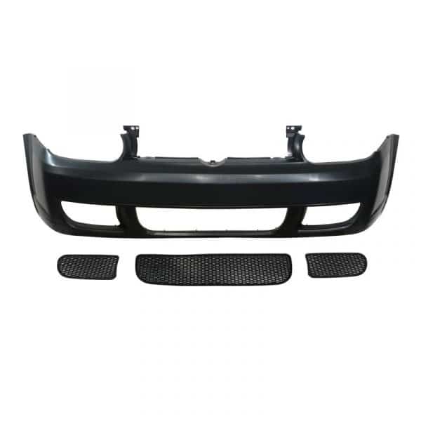 Paragolpes delantero VW Golf 4 R32 Look (rejillas de plástico)