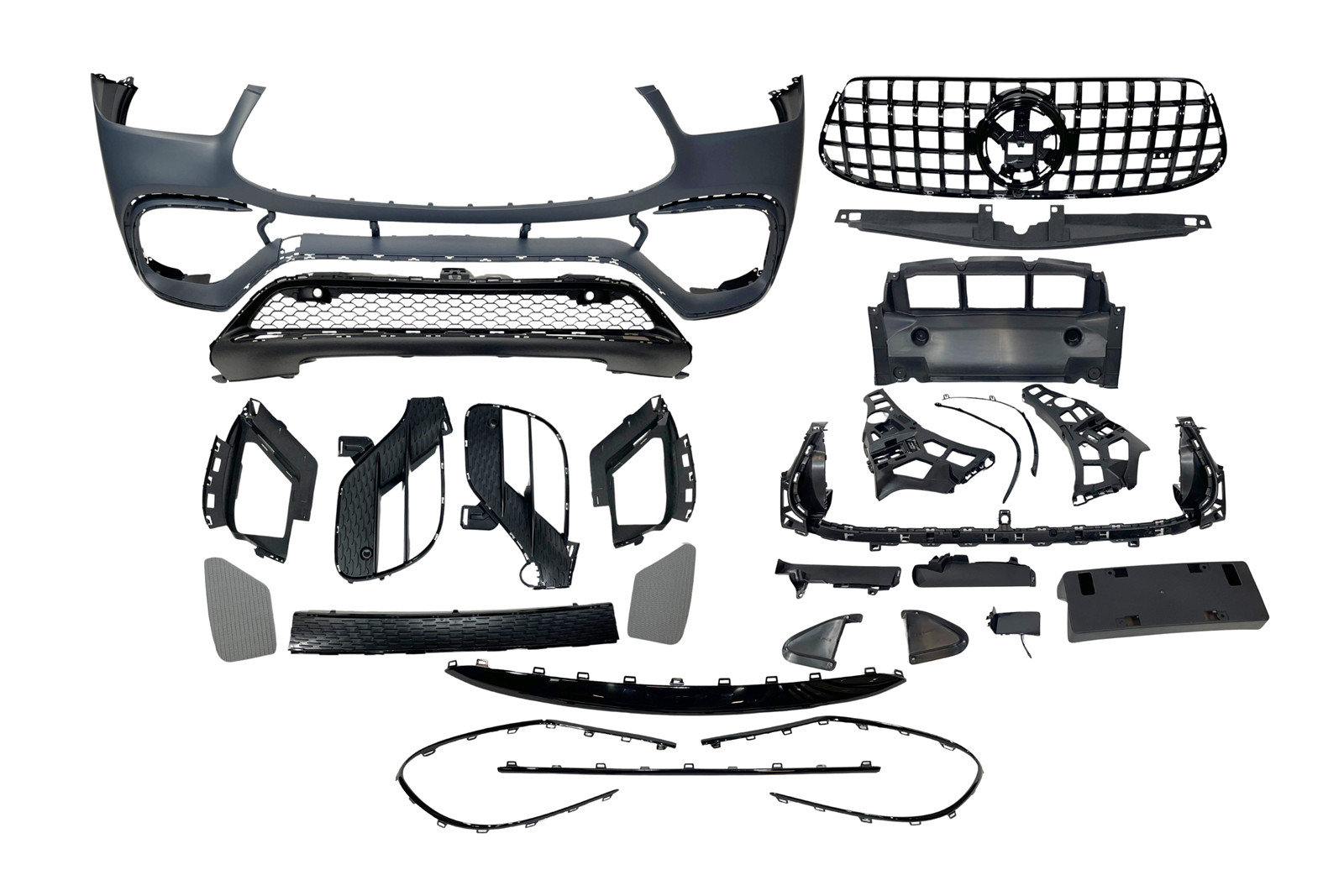 kit-carroceria-mercedes-w167-c167-2020-gle-look-amg.png Paragolpes delantero Mercedes GLE W167 / C167 2020+ GLE Look AMG