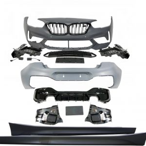 Kit De Carrocería BMW F20 LCI Look M2C 2 Salidas doble Brillante Negro