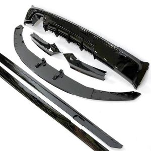 Kit De Carrocería BMW Serie 2 F22 / F23 Look M Performance Brillante Negro 1 Salida