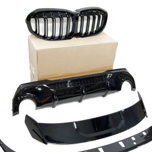 Kit De Carrocería BMW F40 Look M Performance Negro Brillante