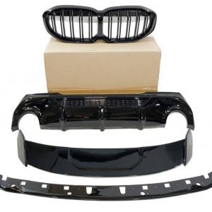 Kit De Carrocería BMW F40 Look M Performance Negro Brillante