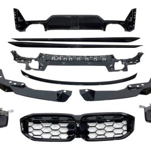 Kit De Carrocería BMW Serie 3 G20 / Serie 3 G21 LCI Look M Performance Brillante Negro
