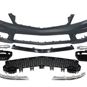 Kit De Carrocería Mercedes Clase C W204 4P 2007-2013 look AMG C63 Parrilla