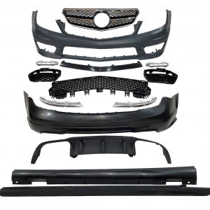 Kit De Carrocería Mercedes Clase C W204 4P 2007-2013 look AMG C63 Parrilla