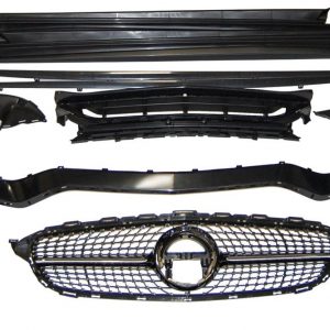 Kit De Carrocería Mercedes Clase C W205 4P 2014-2021 Look C63 2019 Diamond