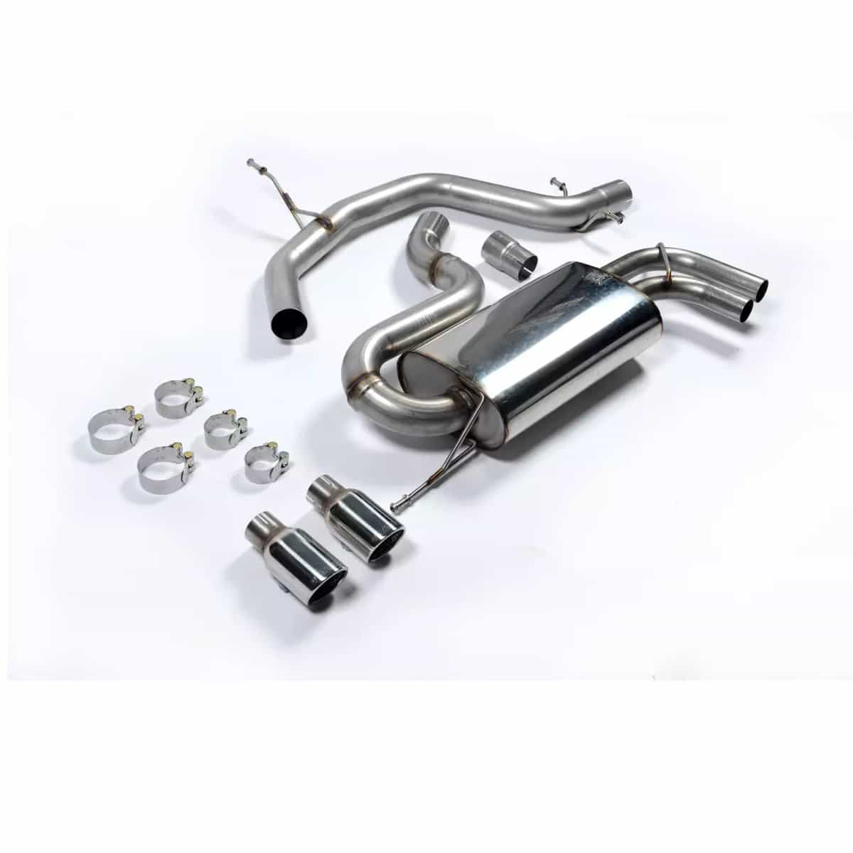 milltek-sport-auspuffanlage-fuer-audi-a3-8p-20-tfsi-vw-golf-5-gti-20-tfsi-seat-leon-seat-leon-fr-cupra-1p-20-tfsi-nicht-resorniert-poliert-2-x-80mm~2 Escape Milltek VW Golf 5 GTI Cat back NON-RESONATED