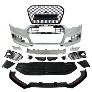 Paragolpes delantero Audi A6 2015-2018 C7 Look RS6 Spoiler Cámara