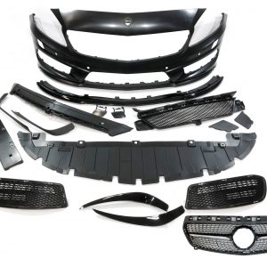 Paragolpes Delantero Mercedes clase A W176 2012-2015 A45 Look AMG Parrilla Con Sensores