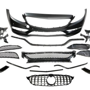 Paragolpes Delantero Mercedes Clase C W205 2014-2018 2P / 4P / SW look AMG C63