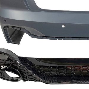 Paragolpes Trasero Audi A6 C8 4 puertas Look RS6 Carbono