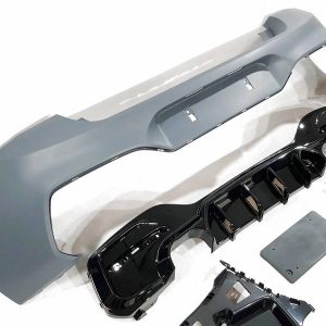 Paragolpes Trasero BMW F20 /F21 LCI 15-18 Look Performance 2 Salidas doble Brillante Negro