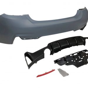 Paragolpes Trasero BMW F32 / F33 / F36 Look M Performance 2 Salidas simples
