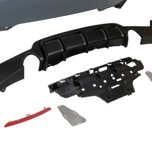 Paragolpes Trasero BMW F32 / F33 / F36 Look M Performance 2 Salidas simples