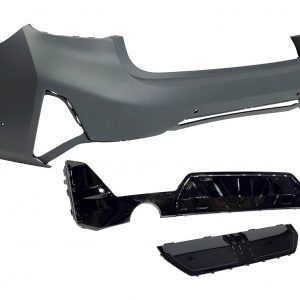 Paragolpes Trasero BMW G20 LCI 2023+ look M-Performance Brillante Negro