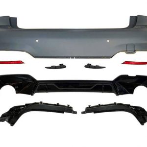 Paragolpes Trasero BMW Serie 3 G20 Look M Performance Brillante Negro