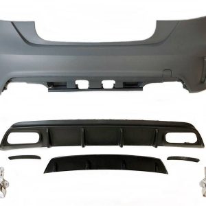 Paragolpes Trasero Mercedes clase A W176 2012-2018 A45 Look AMG Sensores