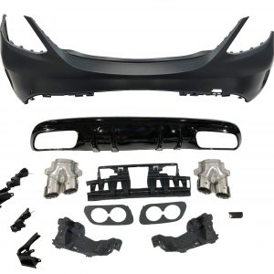 Paragolpes Trasero Mercedes W205 2014-2018 4P Look C43 Colas escape