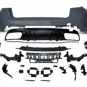 Paragolpes Trasero Mercedes Clase C W205 4P 2014-2021 Look C63 New Black