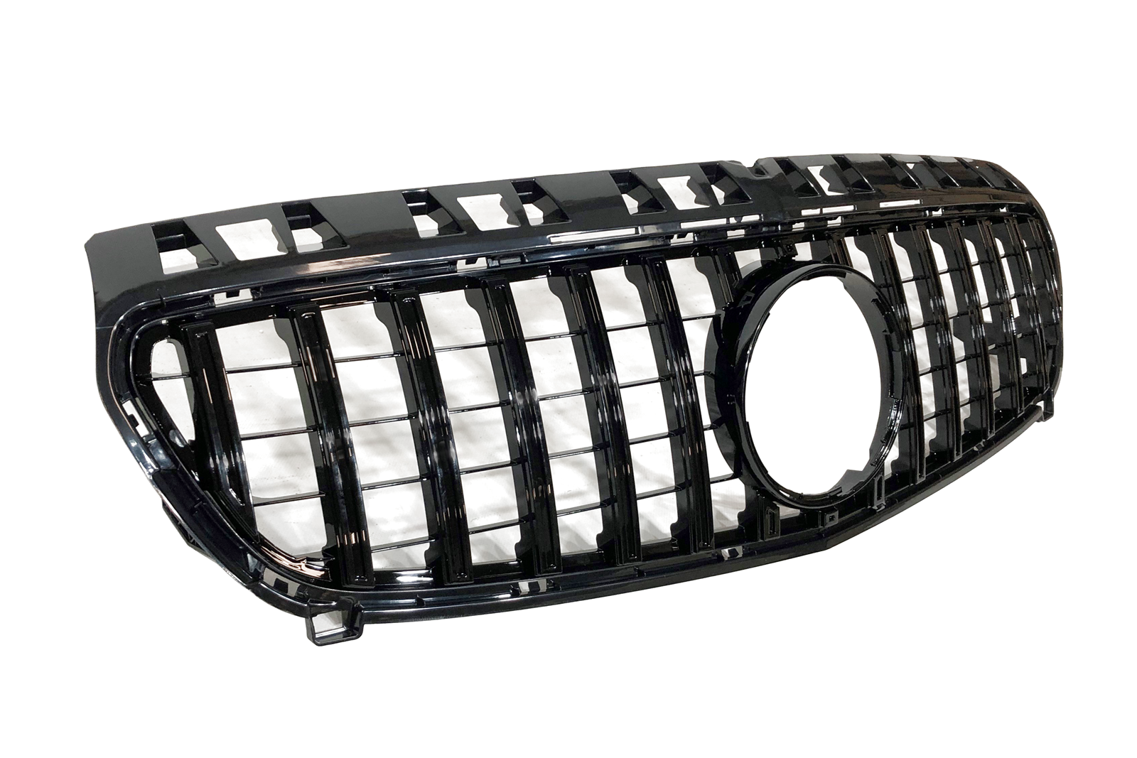 parrilla-mercedes-w176-2012-2015-look-gtr-black.png Parrilla Mercedes Clase A W176 2012-2015 Look GT Negro Brillante