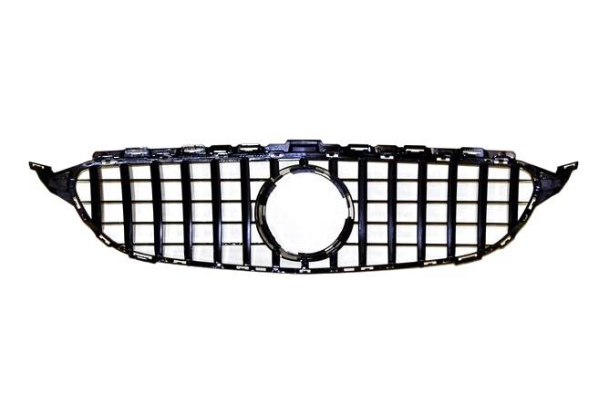 parrilla-mercedes-w205-look-gtr-4.jpg Parrilla Mercedes Clase C W205 2014-2018 Look GTR Black