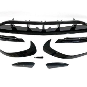 Spoiler Delantero Mercedes W176 16-18 Look AMG A45 Negro Brillante
